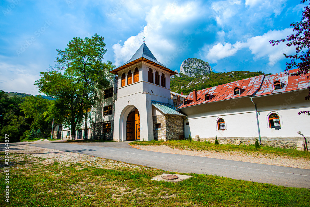 Monastery in the mountains, Ramet Monastery, Romania