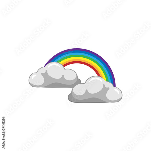 Clouds and Rainbow