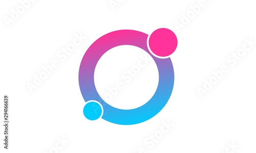 Abstract O vector logo
