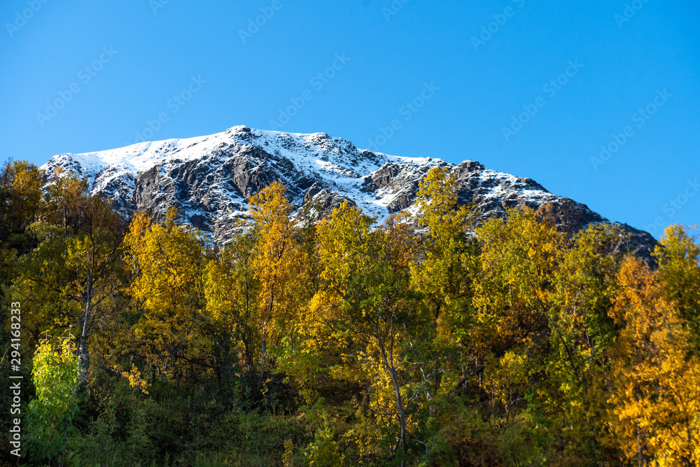 in the mountains of Northern Norway,Tromso,Oldervik