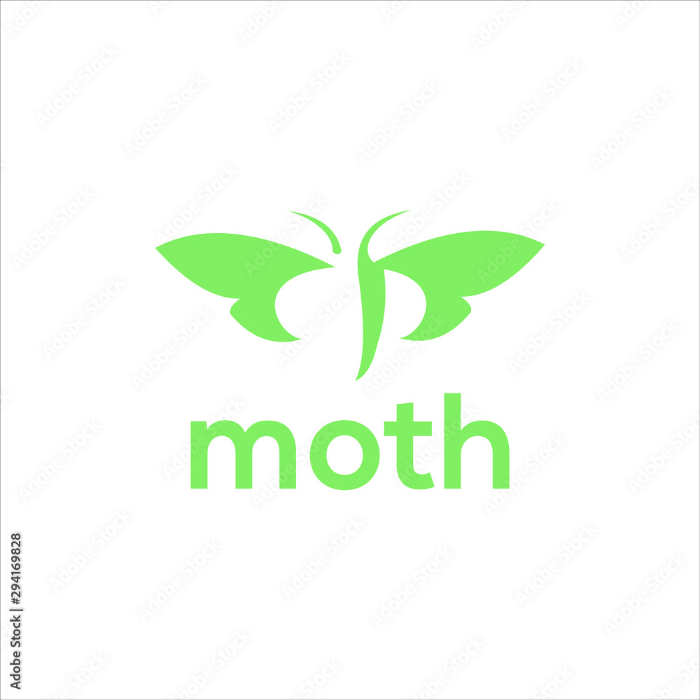 simple abstract moth or butterfly for logo design inspiration simple abstract moth or butterfly for logo design inspiration