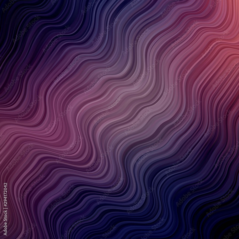 Dark Pink, Blue vector pattern with curves. Abstract illustration with bandy gradient lines. Best design for your posters, banners. Dark Pink, Blue vector pattern with curves. Abstract illustration with bandy gradient lines. Best design for your posters, banners.