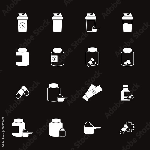 Icon Set Sport Supplements 