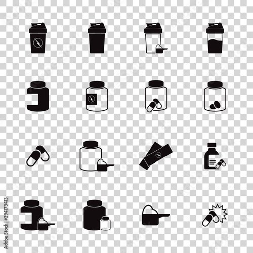 Icon Set Sport Supplements 