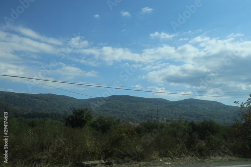 The sky and the mountain