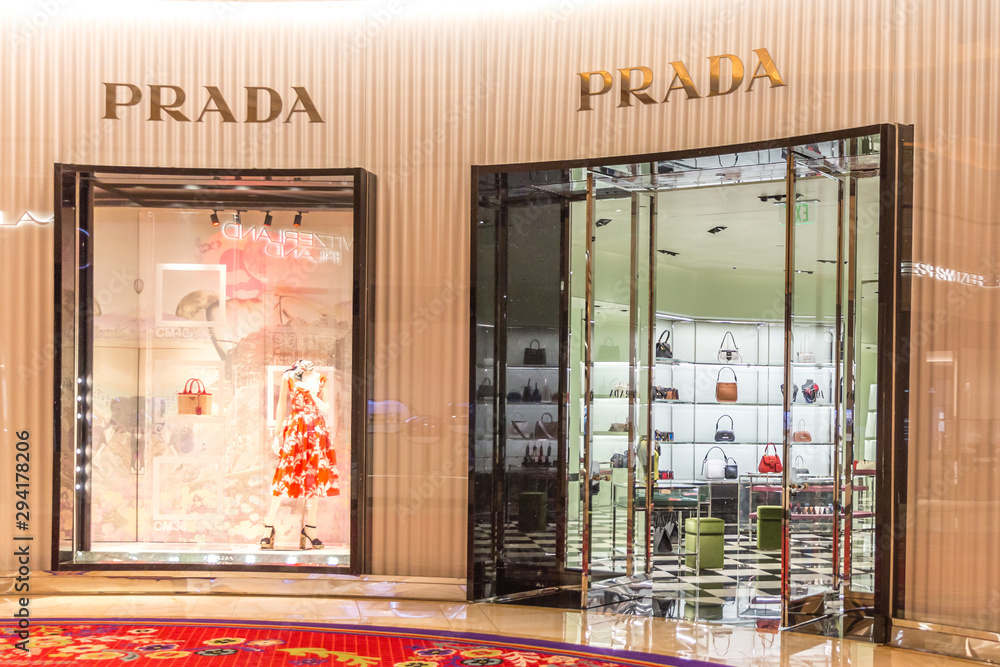 LAS VEGAS, NEVADA, USA - 13 MAY, 2019: Prada store in Wynn hotel in Las  Vegas. Prada Is Italian Luxury Fashion House Founded In 1913 By Mario Prada  Photos | Adobe Stock