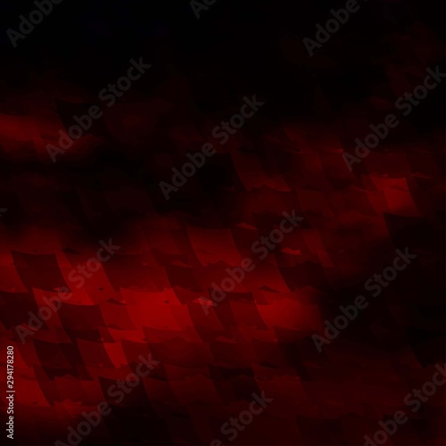 Dark Red vector background with hexagons.