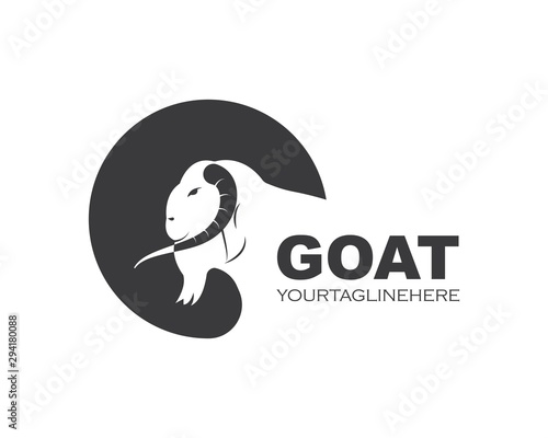 Goat Logo Template vector illustrtion
