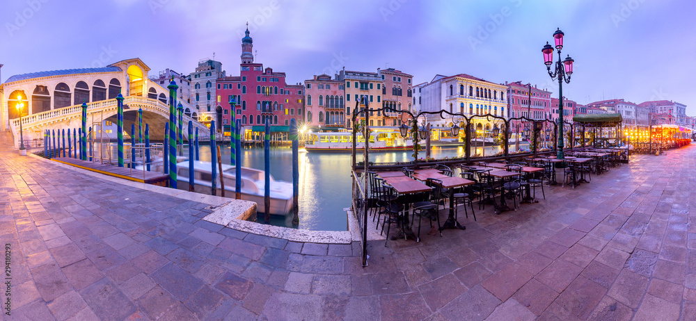 Venice. Panorama of the Grand Canal.