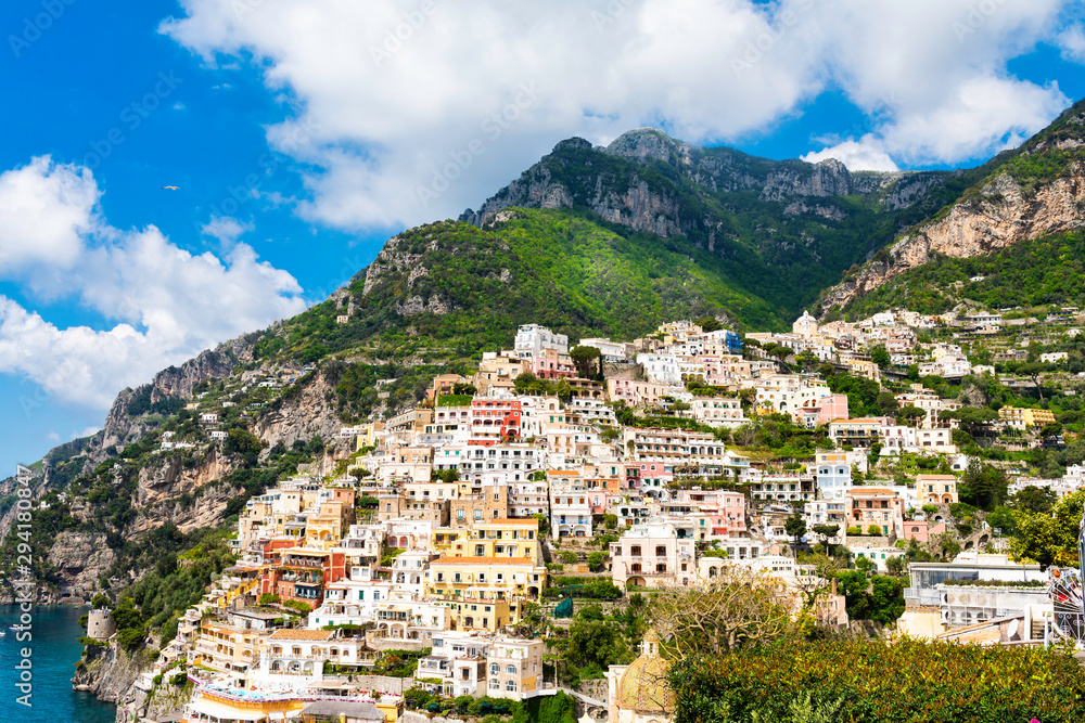 The beautiful Italian town of Positano on the Amalfi Coast