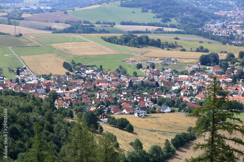 View to the little village of Floh-Seligenthal in Thuringia