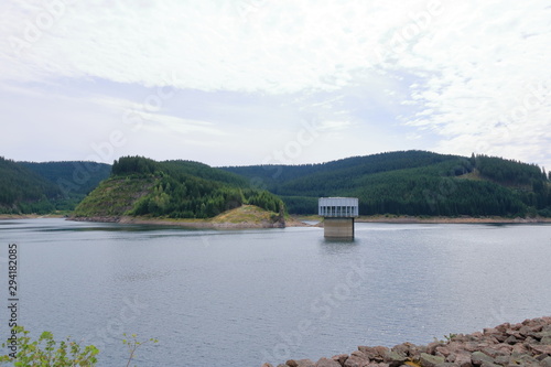 Reservoir Schmalwasser in Thuringia, Germany