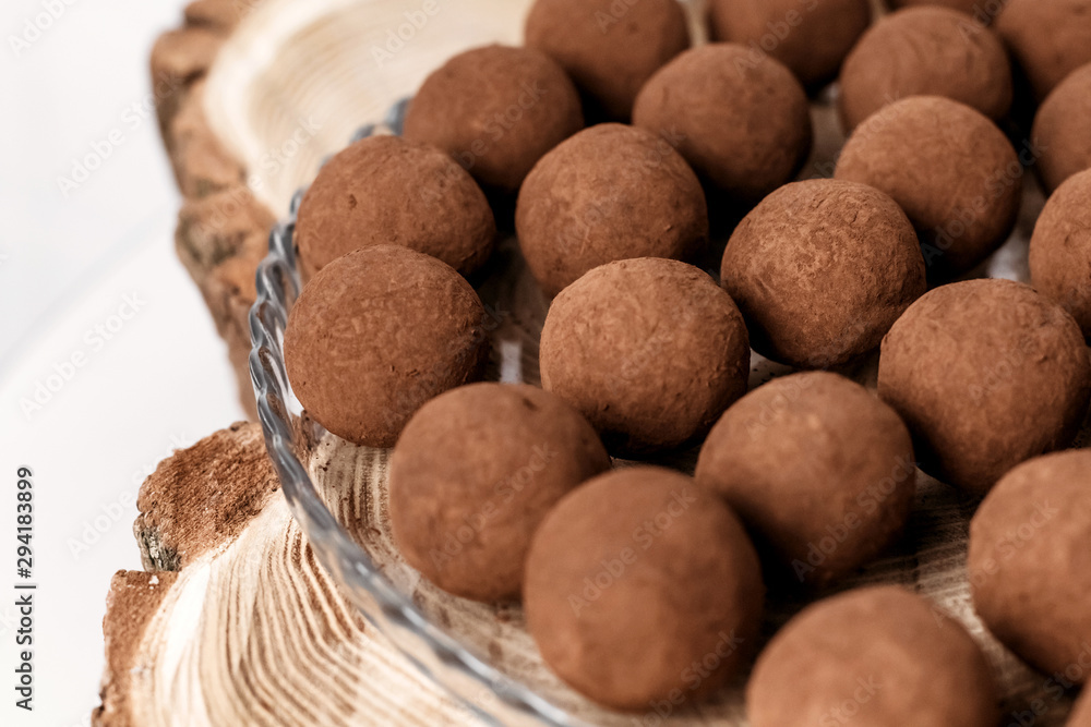 French Truffle Candy. Home made, healthy dessert. French Truffle Candy. Home made, healthy dessert.