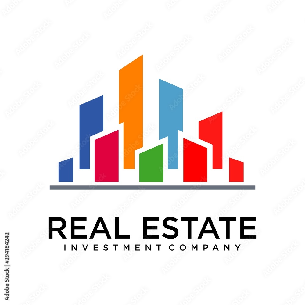 Real estate investment company logo design