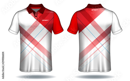 T-shirt polo design, Sport jersey template.	