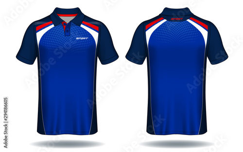 T-shirt polo design, Sport jersey template.	