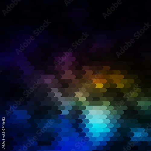 Dark Multicolor vector background with lines. Repeated lines on abstract background with gradient. Smart design for your promotions.