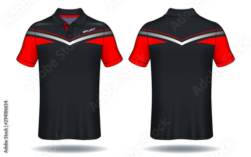 T-shirt polo design, Sport jersey template.	