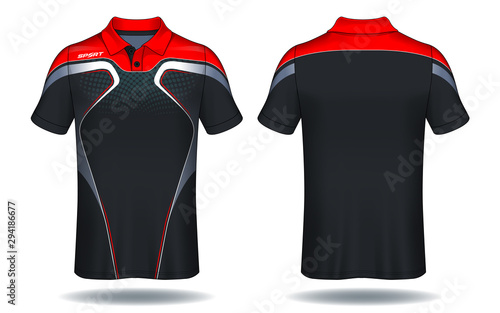 T-shirt polo design, Sport jersey template.	