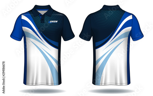 T-shirt polo design, Sport jersey template.	