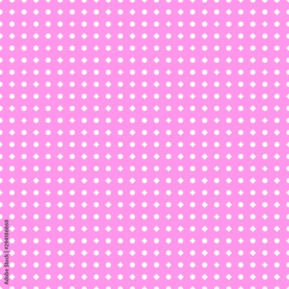 Pink Background Pattern, Polka Dots, Screen Tone, Dots, Wallpaper