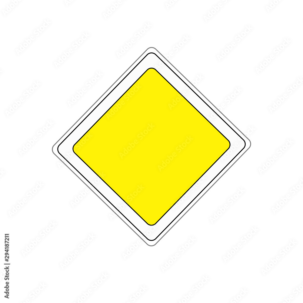 Road sign vector illustration Road sign vector illustration