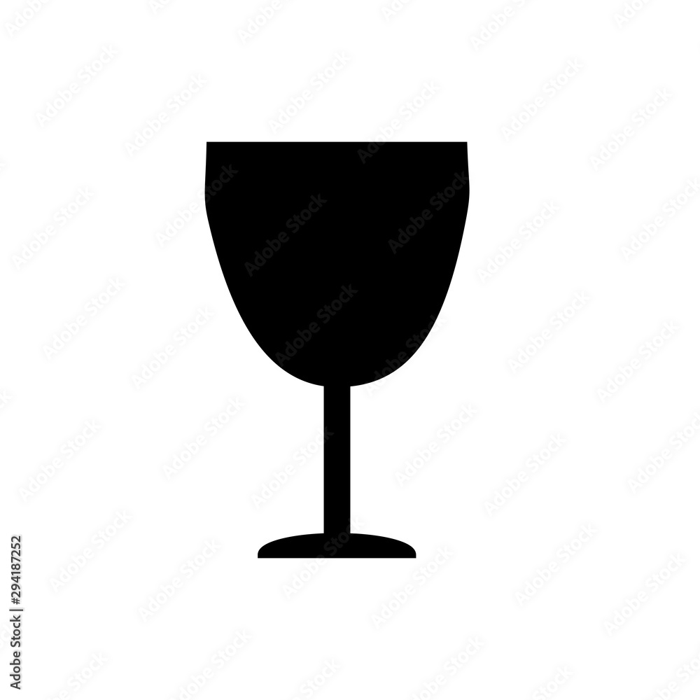 Wine glass icon vector illustration. Wine glass icon vector illustration.