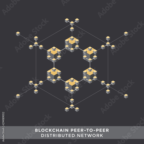 cryptocurrency blockchain technology concept.