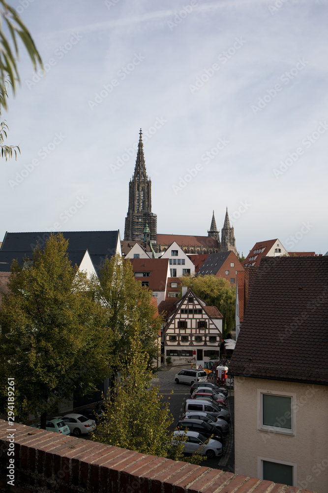 Fototapeta premium Miasto Ulm, Śródmieście