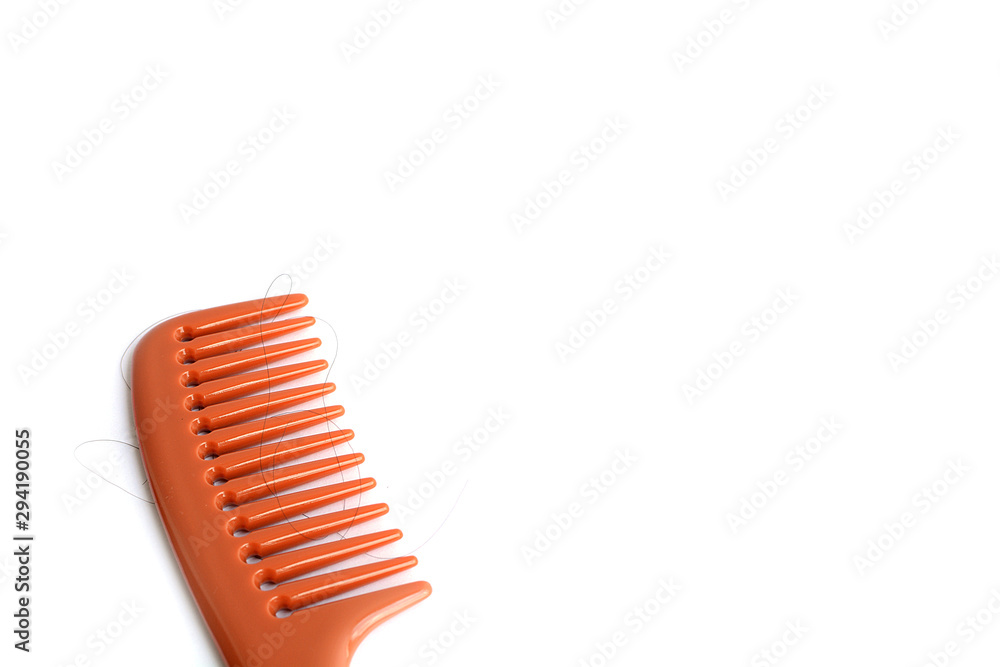 Hair loss, hair loss every day, serious problems and hair loss on a white background. Hair loss, hair loss every day, serious problems and hair loss on a white background.