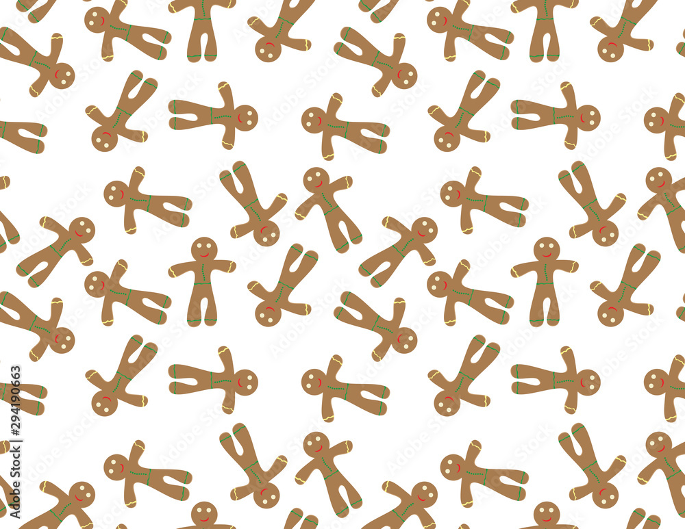 Christmas Gingerbread Man Pattern