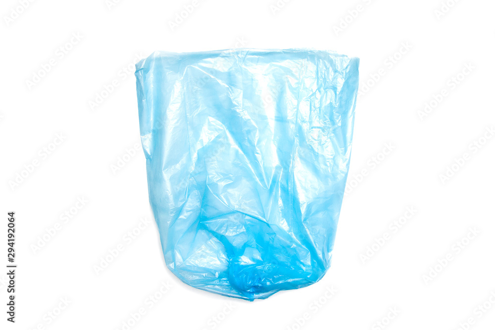 Disposable garbage bags isolated on white Disposable garbage bags isolated on white