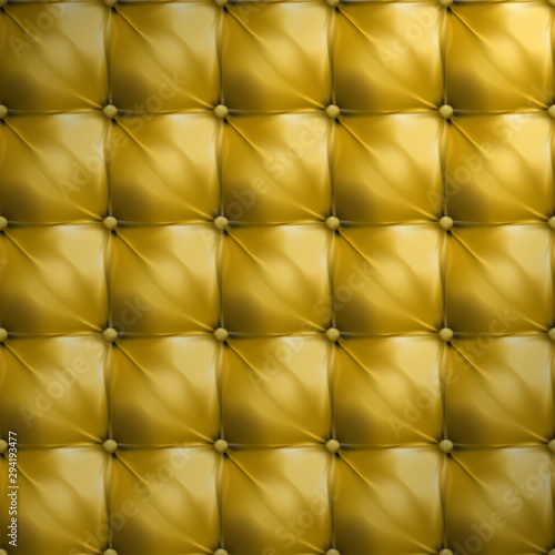 Vector of yellow upholstery leather pattern background