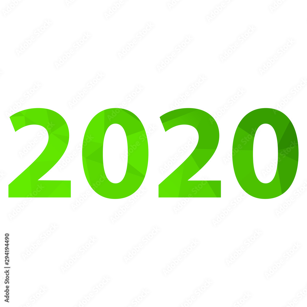 2020 happy new year in low poly style 2020 happy new year in low poly style
