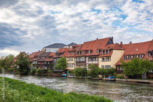 Waterfront houses Little Venice Bamberg Old Town Bavaria Germany