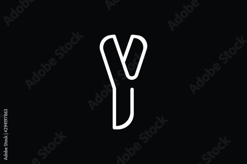 Y Letter Linked Luxury Premium Logo