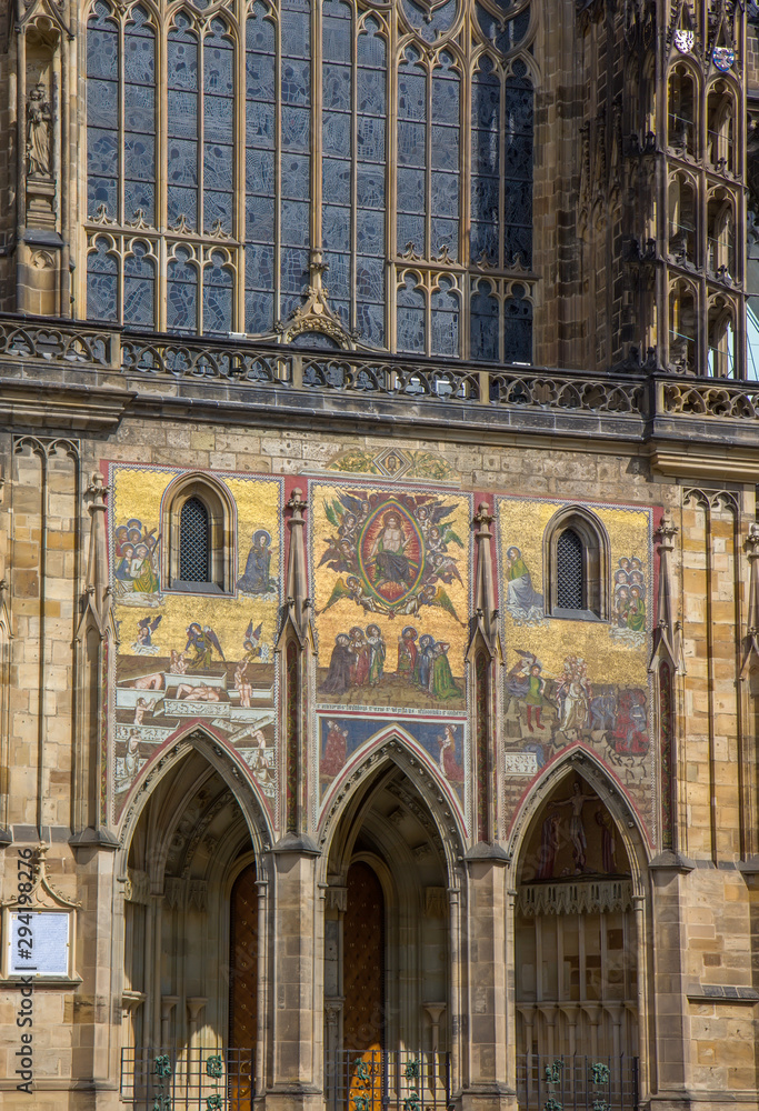The Metropolitan Cathedral of Saints Vitus in Prague