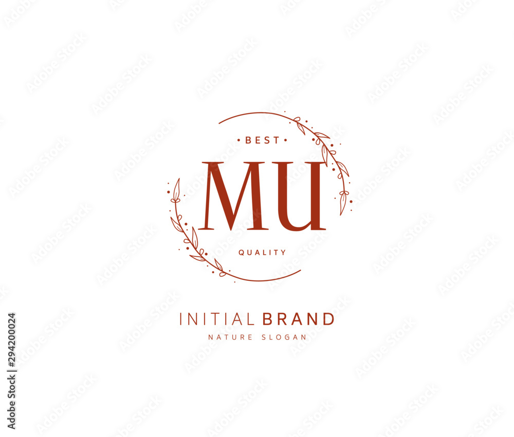 M U MU Beauty vector initial logo, handwriting logo of initial signature, wedding, fashion, jewerly, boutique, floral and botanical with creative template for any company or business. M U MU Beauty vector initial logo, handwriting logo of initial signature, wedding, fashion, jewerly, boutique, floral and botanical with creative template for any company or business.