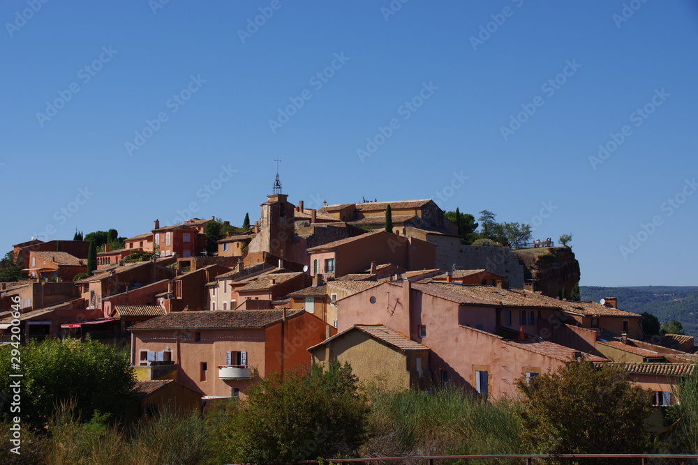 Le village de Roussillon en Provence