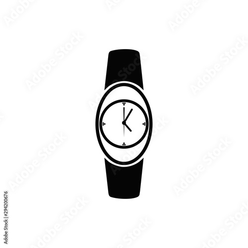 clock icon vector trendy flat design