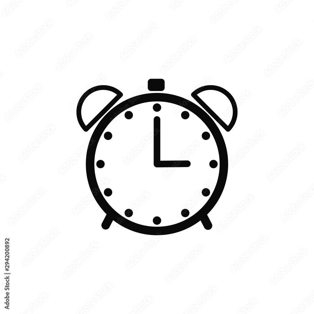 clock icon vector trendy flat design clock icon vector trendy flat design