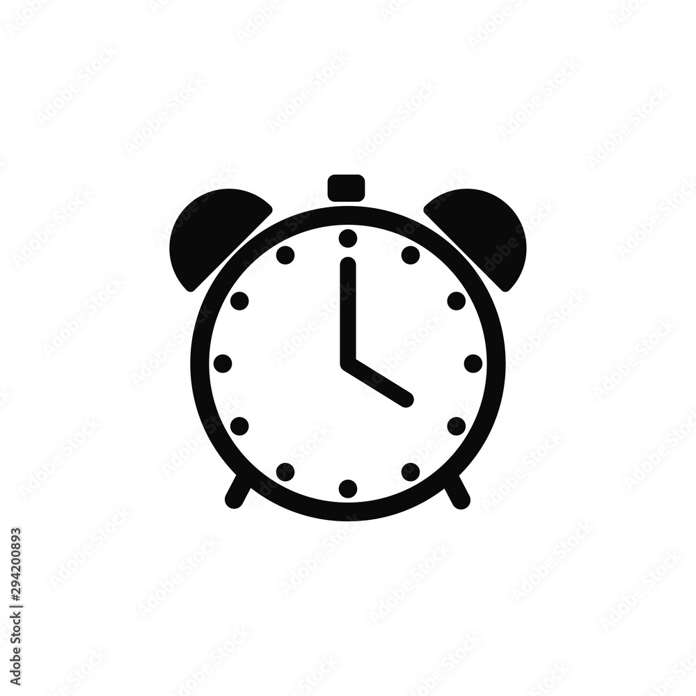clock icon vector trendy flat design clock icon vector trendy flat design