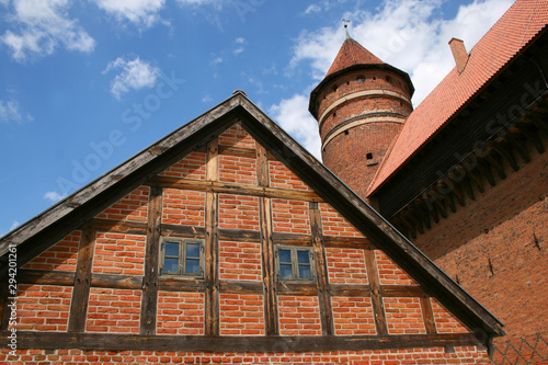 Obraz na płótnie Castle in Olsztyn, Poland w salonie