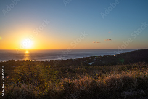 Coucher de soleil Vieux Habitant Basse Terre Guadeloupe France