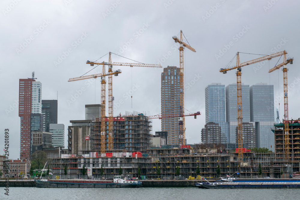 City skyline of Rotterdam 2019