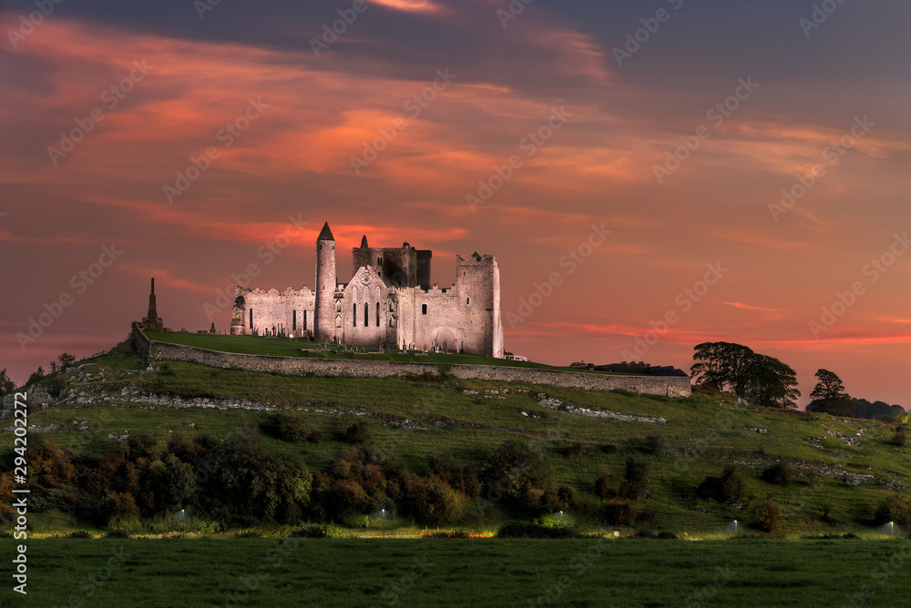 Rock of Cashel, Tipperary at sunset