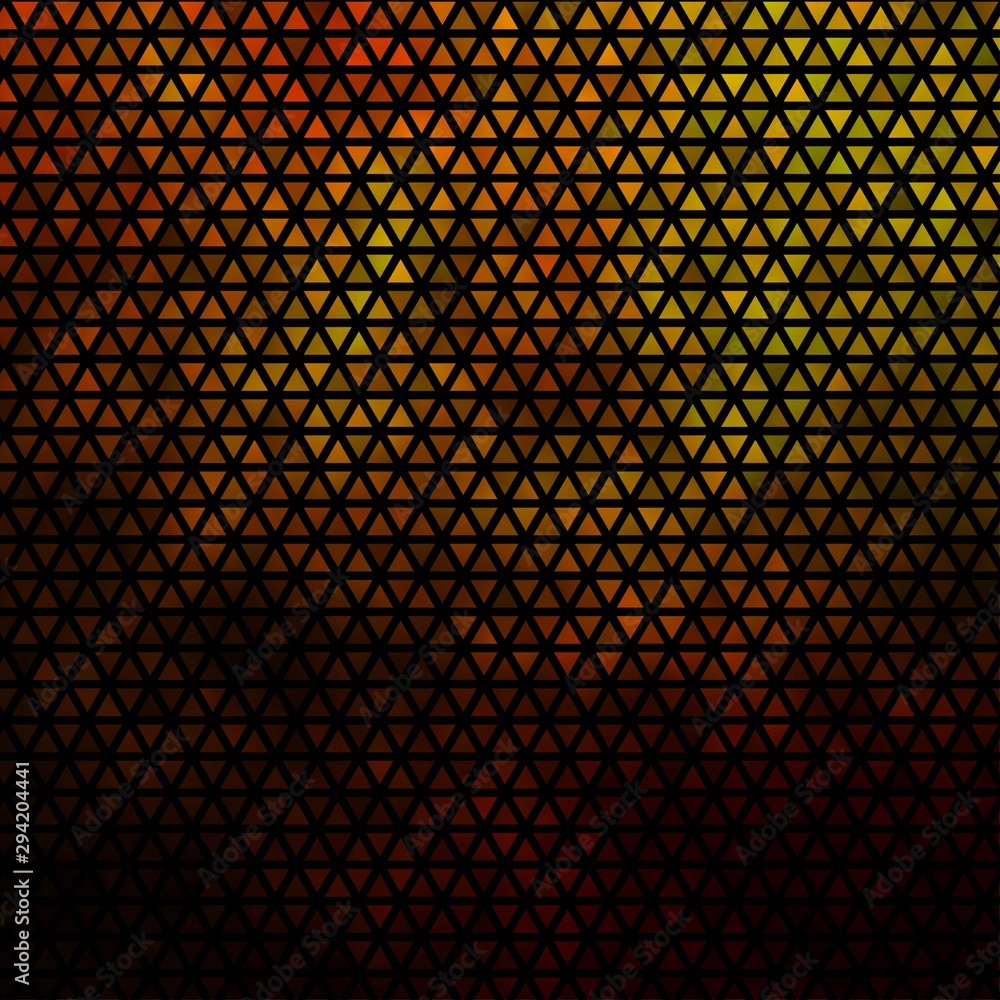 Dark Green, Yellow vector pattern with polygonal style. Dark Green, Yellow vector pattern with polygonal style.