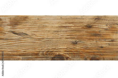 wood board isolated on white background. Clipping path.