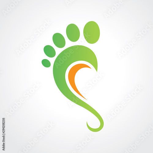 foot logo design template icon vector isolated