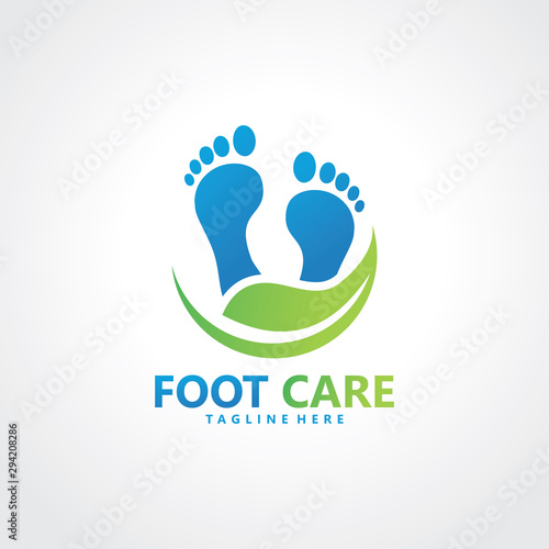 foot logo design template icon vector isolated